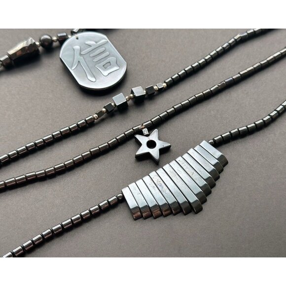 Hematite Necklace Lot of 4 - Picture 7 of 7
